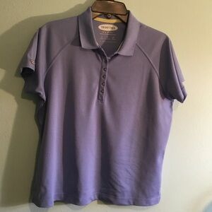 TEHAMA Women's Blue 1/4 Snap Front Shirt